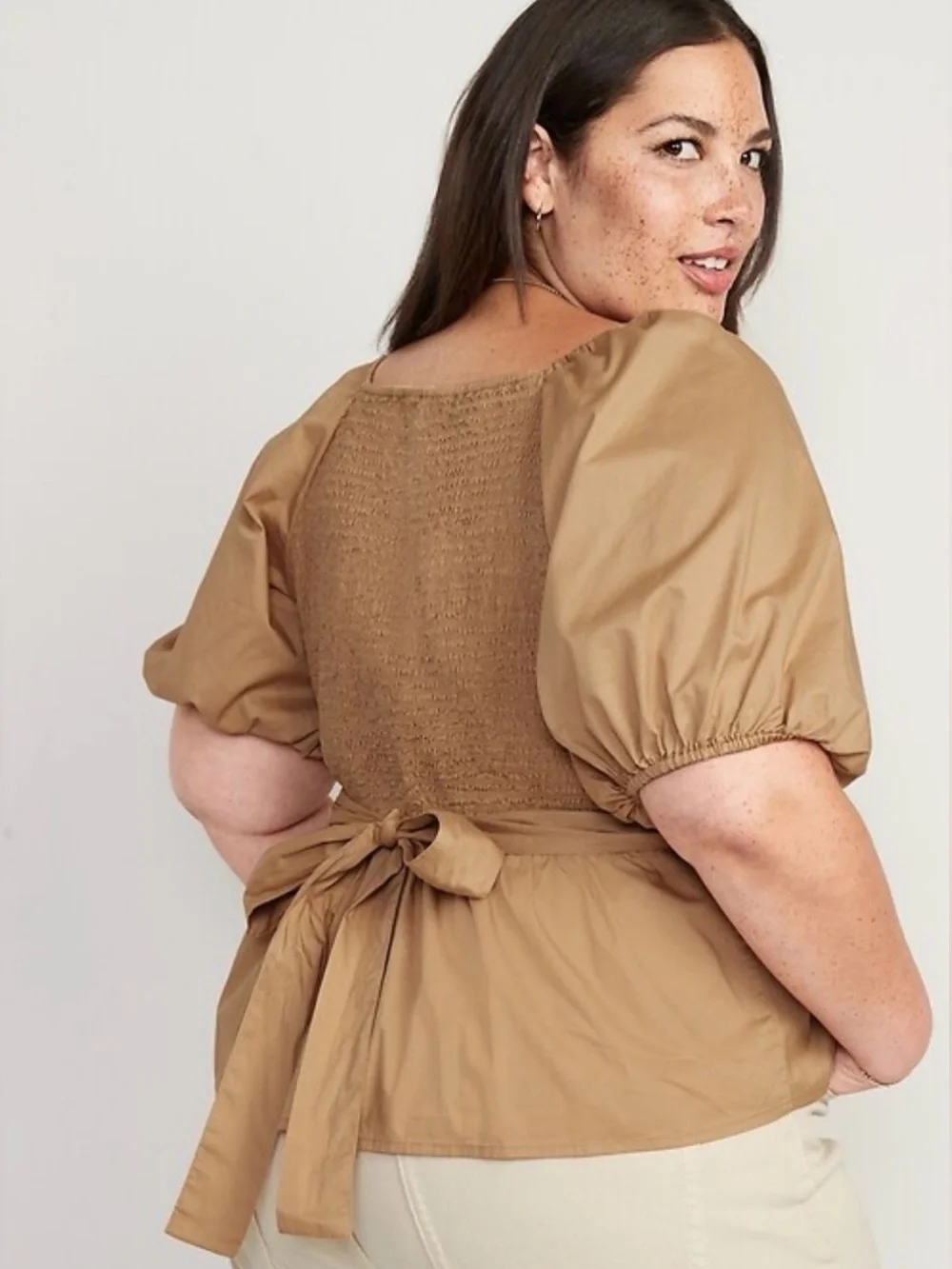 Old Navy Tan Wrap shirt XL